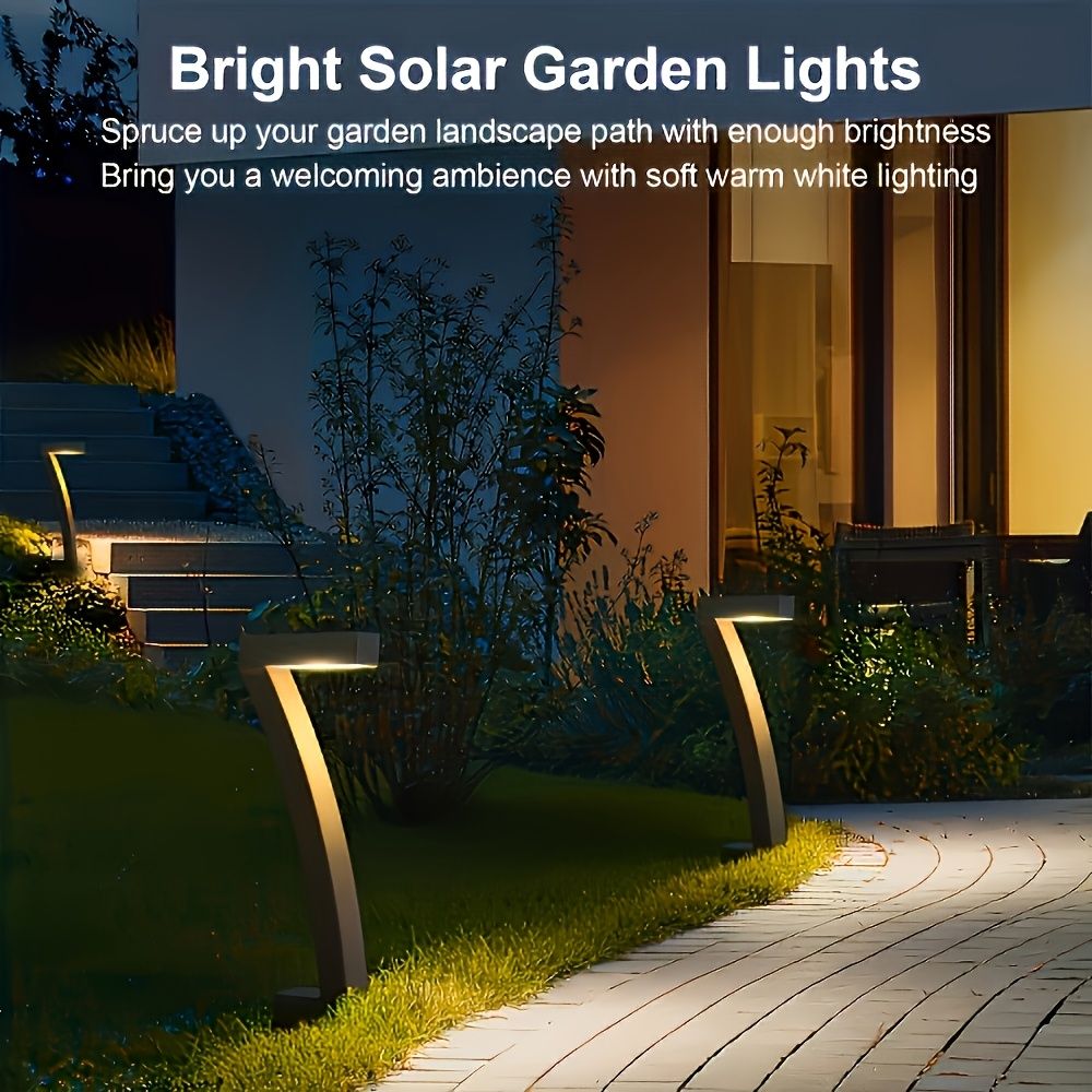 Black Outdoor Garden Pathway Lights Set Of 6 Garden Lighting Outdoor Illumination