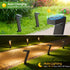 Black Outdoor Garden Pathway Lights Set Of 6 Garden Lighting Outdoor Illumination