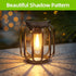 Black White Outdoor Hanging Lanterns Solar Powered Lanterns Outdoor Lighting Garden