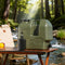 Green 20L water container, camping water storage, outdoor hydration, Australian camping gear, robust water canister, portable water tank, emergency water supply