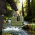 Green 20L water container, camping water storage, outdoor hydration, Australian camping gear, robust water canister, portable water tank, emergency water supply