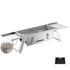 Silver Gray portable barbecue grill, outdoor grill, camping grill, lightweight grill, picnic grill, courtyard grill, Australian BBQ, even heat distribution grill