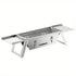 Silver Gray portable barbecue grill, outdoor grill, camping grill, lightweight grill, picnic grill, courtyard grill, Australian BBQ, even heat distribution grill