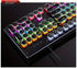 Black Magenta RGB mechanical keyboard, colourful keyboard, marquee light keyboard, gaming keyboard Australia, backlit mechanical keys, USB mechanical keyboard, tactile keyboard for work and play