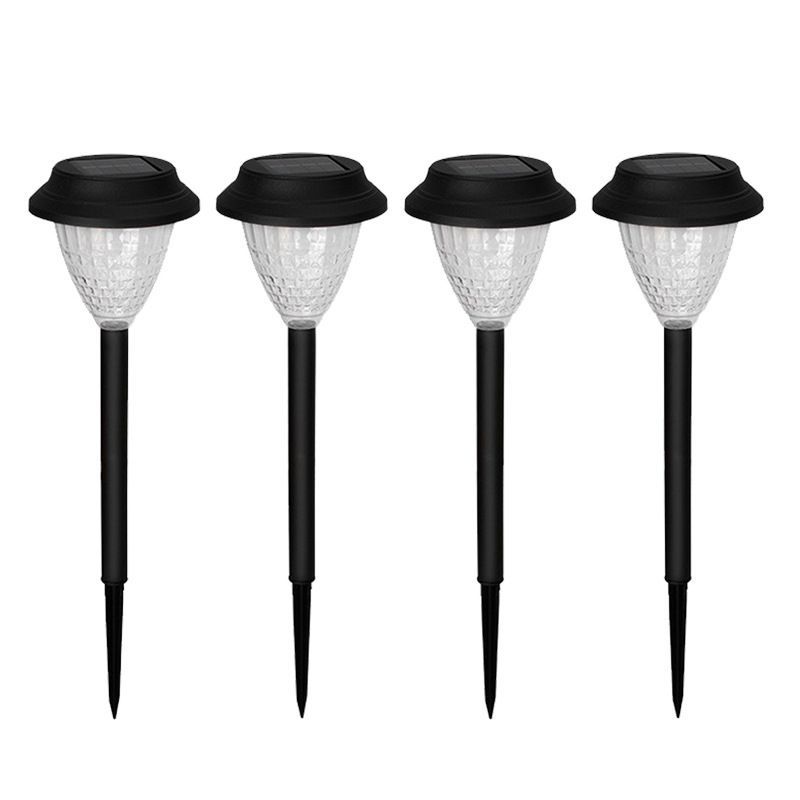 Solar Garden Lights In-Ground Lights Multi-Colour Outdoor Lights Solar Pathway - Black - Size m