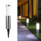 Solar LED Garden Pathway Light Silver Cool White Outdoor Landscape Lamp Waterproof with Automatic Light Sensor for Yard Walkway Driveway 1 Pack