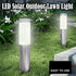 Solar LED Garden Pathway Light Silver Cool White Outdoor Landscape Lamp Waterproof with Automatic Light Sensor for Yard Walkway Driveway 1 Pack