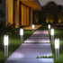 Solar LED Garden Pathway Light Silver Cool White Outdoor Landscape Lamp Waterproof with Automatic Light Sensor for Yard Walkway Driveway 1 Pack