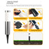 Solar LED Garden Pathway Light Silver Cool White Outdoor Landscape Lamp Waterproof with Automatic Light Sensor for Yard Walkway Driveway 1 Pack
