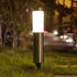 Solar LED Garden Pathway Light Black Cool White Outdoor Landscape Lamp Waterproof with Automatic Light Sensor for Yard Walkway Driveway 1 Pack