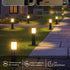 Solar LED Garden Pathway Light Black Cool White Outdoor Landscape Lamp Waterproof with Automatic Light Sensor for Yard Walkway Driveway 1 Pack