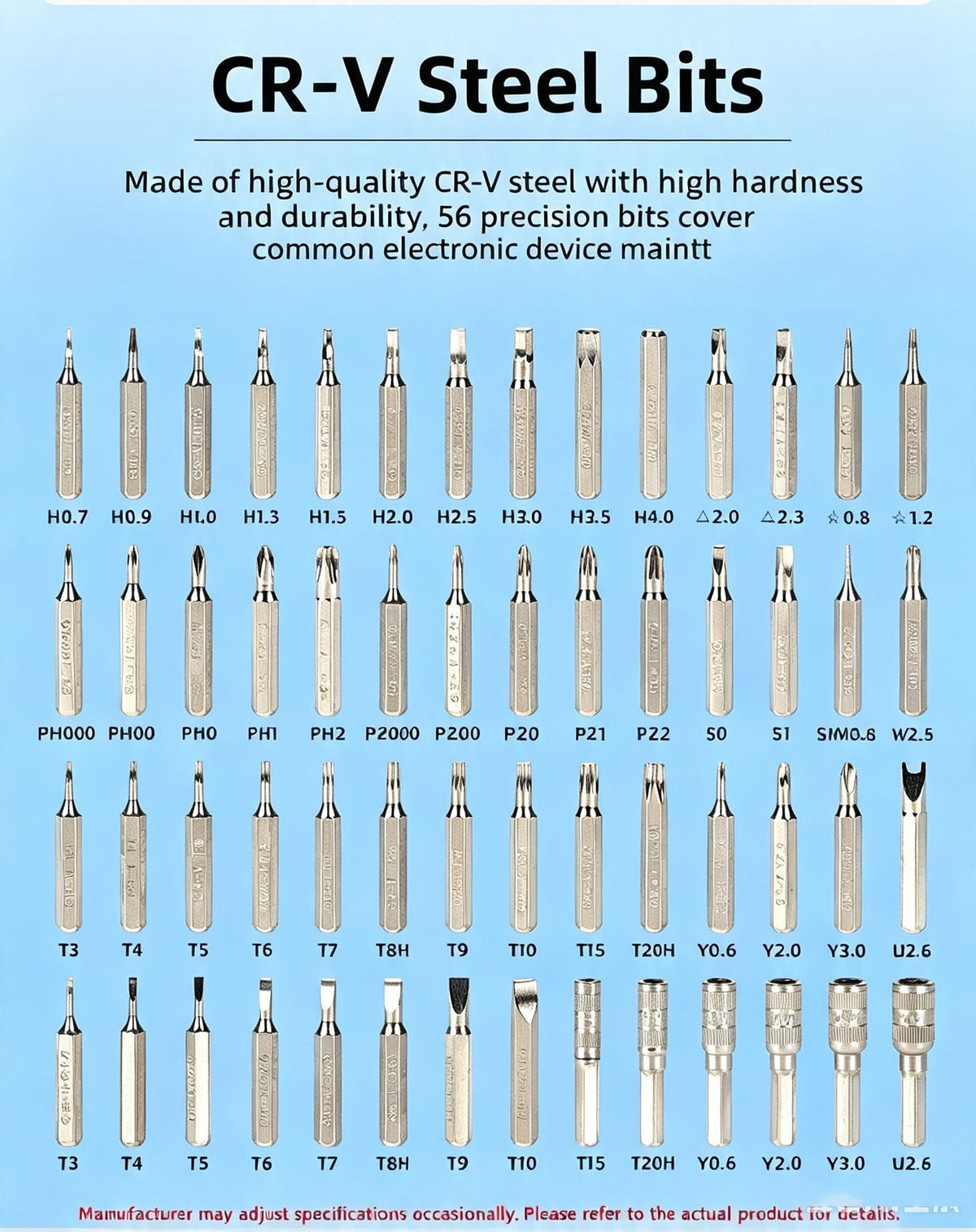 60 in one multifunctional screwdriver set