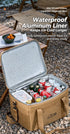 Outdoor large capacity waterproof camping insulation picnic bag 36L,Military green