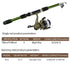Outdoor lure fishing rod long throw fishing gear set (1.8M rod+2000 type line fishing reel+bait box+bag),green