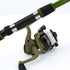 Outdoor lure fishing rod long throw fishing gear set (1.8M rod+2000 type line fishing reel+bait box+bag),green