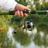 Outdoor lure fishing rod long throw fishing gear set (1.8M rod+2000 type line fishing reel+bait box+bag),green