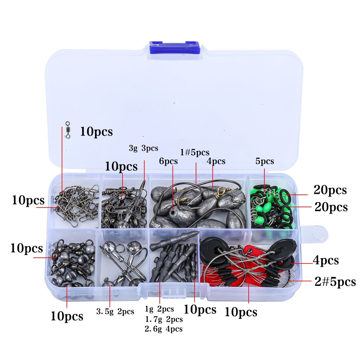 152-piece fishing hook accessory set