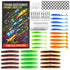 Outdoor lure fishing hook soft bait box,86pcs
