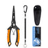 Outdoor Fishing Multifunctional Stainless Steel Long-Mouth Lure Clamp,orange