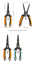Outdoor Fishing Multifunctional Stainless Steel Long-Mouth Lure Clamp,orange
