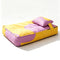 Three piece set of four season warm pet tatami pillows,Large Purple Yellow