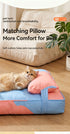 Three piece set of four season warm pet tatami pillows,Extra Large Pink Blue