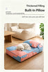 Three piece set of four season warm pet tatami pillows,Extra Large Pink Blue