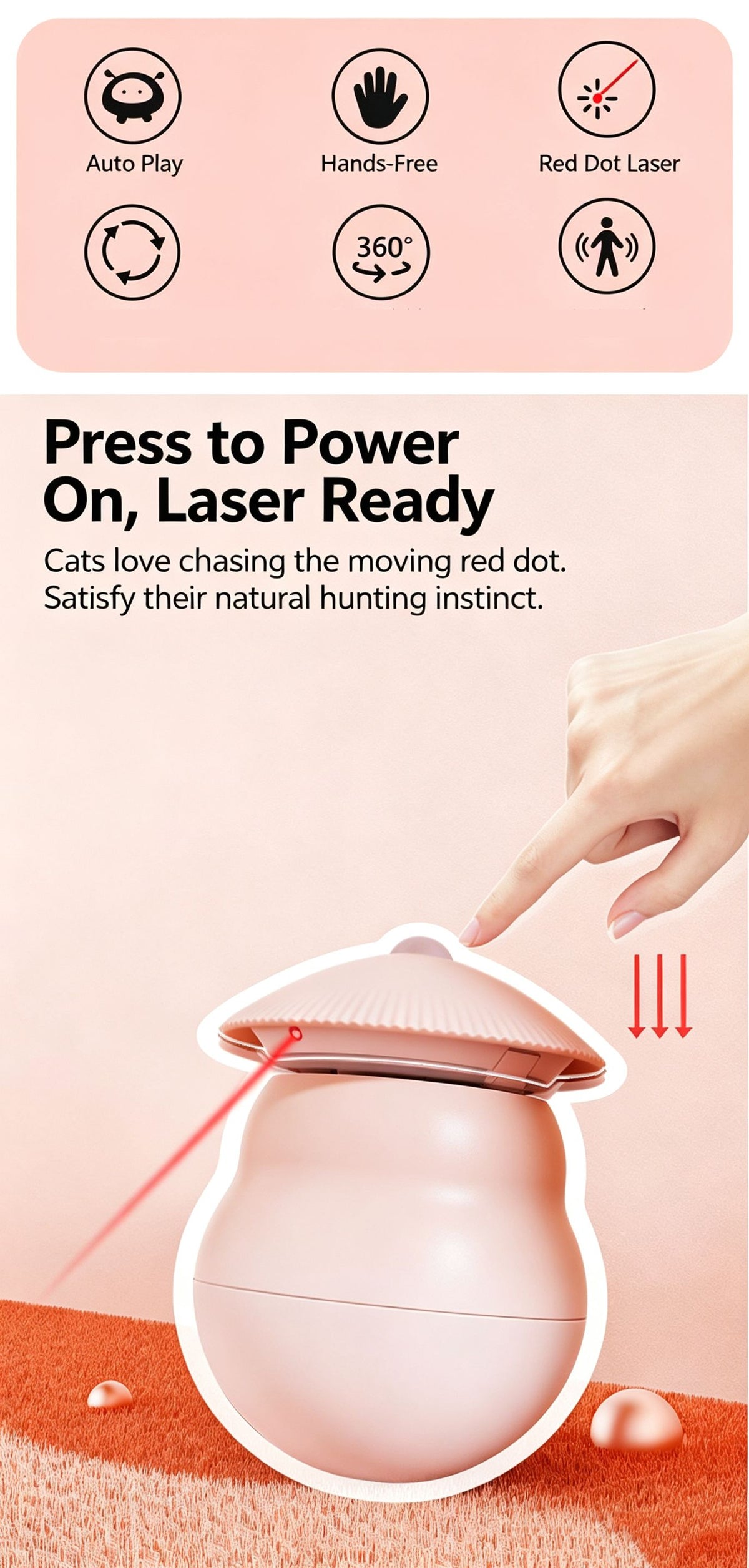 Smart Laser Cat Toy Ball for Entertainment