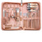 30-Piece Professional Manicure Set，Features Stainless Steel Tools, Carbon Steel Clippers & Travel Case for Women's Home and Travel Grooming，Luxury Nail Care Gift for Her(rose gold)