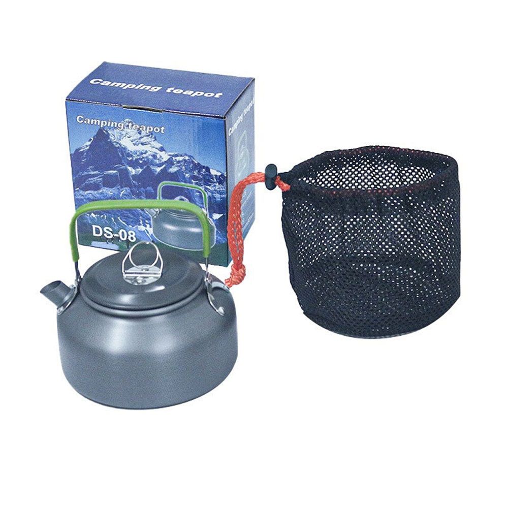 Camping Kettle Tea Kettle Coffee Pot 27fl oz/0.8L Camp Coffee Pot Camping KettleCompact and practical, with a classic design; The lifting part can be placed upright or flat