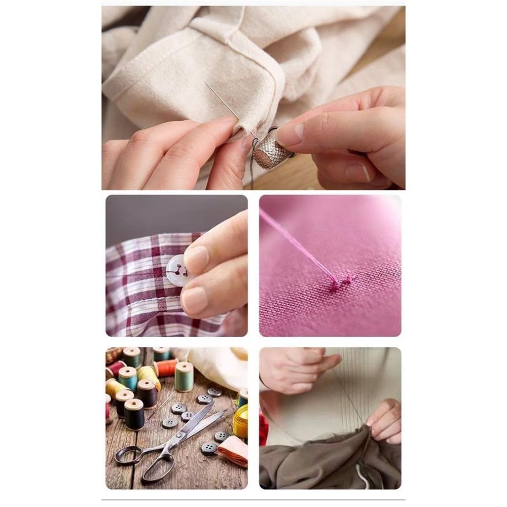 Sewing Kit for Adults & Beginners – Portable Needle & Thread Travel Kit w/ 24 Thread Colors, Needles, Scissors & Tape Measure for Emergency Clothing Repairs, Buttons, Hemming & Home Mending