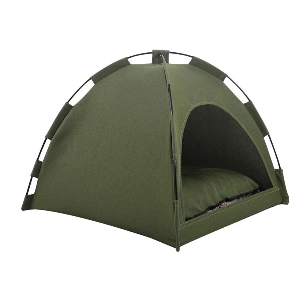 Cat Tent Outdoor/Indoor, Cat and Dog Waterproof Tent House, Outdoor Dog Bed Washable, Indoor/Outdoor Cave Nest Bed Small Dog Tent for Cat, Bunny and Small Animal (Military Green 40 * 40CM)