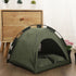Cat Tent Outdoor/Indoor, Cat and Dog Waterproof Tent House, Outdoor Dog Bed Washable, Indoor/Outdoor Cave Nest Bed Small Dog Tent for Cat, Bunny and Small Animal (Military Green 40 * 40CM)
