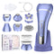 Epilator for Women, 7 in 1 Hair Removal for Women, Body Shaver, Bikini Trimmer, Face Razor, Facial Brush, Face Massage, Foot Callus Remover, IPX7 Waterproof Electric Shavers, Ideal Female Gift