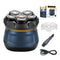 Titanium Electric Head Shaver - Rechargeable Head and Face Shaver for Men, Cordless Razor, Hypoallergenic Wet/Dry Shaving, Precision Head Trimmer, Lithium Power, Battery Powered