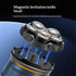 Titanium Electric Head Shaver - Rechargeable Head and Face Shaver for Men, Cordless Razor, Hypoallergenic Wet/Dry Shaving, Precision Head Trimmer, Lithium Power, Battery Powered