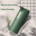 Foaming Soap Dispenser - 10oz/300ml Rechargeable, Touchless Hands Free for Bathroom and Kitchen（Green）