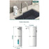 Automatic Foaming Soap Dispenser - Hand Free Pump Touchless Soap Dispenser Electric Dispenser with 380ml, USB Rechargeable 4levels Adjustable Dispenser for Bathroom Kitchen（White foam version）