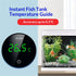 2pcs Fish Tank Digital Thermometer Accurate LED Display to Tank Thermometer Aquarium Temperature Measurement Suitable for Fish, Axolotl, Turtle or Aquatic（rechargeable）