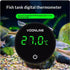 2pcs Fish Tank Digital Thermometer Accurate LED Display to Tank Thermometer Aquarium Temperature Measurement Suitable for Fish, Axolotl, Turtle or Aquatic（rechargeable）