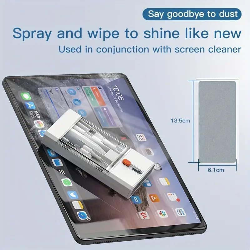 22 in 1 Precision Cleaning Kit – Professional Electronic Device Cleaning Tools for Phone, airPods Headset, Keyboards, Cameras, Laptop & More (Black)