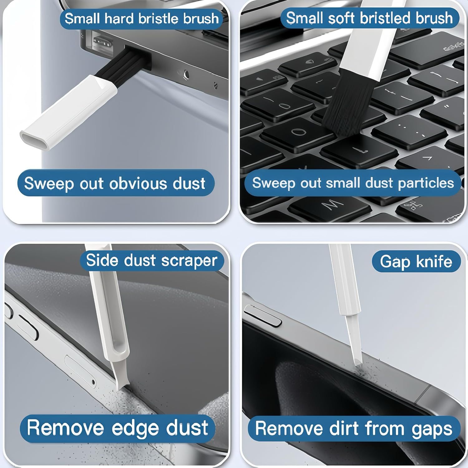 22 in 1 Precision Cleaning Kit – Professional Electronic Device Cleaning Tools for Phone, airPods Headset, Keyboards, Cameras, Laptop & More (Black)