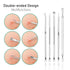 Blackhead Remover Comedone Pimple Popper Tool Acne Extractor Blemish Remover Ingrown Hair Tweezers Removal Kit Whitehead Remover Zit Treatment Skincare Tools for Face Nose,8 PCS