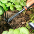 Four-Piece Outdoor Garden Tool Set Includes Small Flower Planting Shovel and Five-Branch Double-Headed Rake