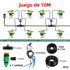 Drip Irrigation Kit for Garden and Patio with 4 Paths and 8L Automatic for Potted Plants and Green Plastic Lawn for Indoor and Outdoor Use
