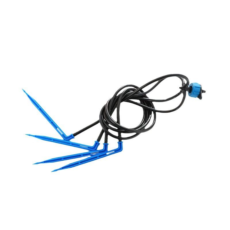 Drip Irrigation Kit for Garden and Patio with 4 Paths and 8L Automatic for Potted Plants and Green Plastic Lawn for Indoor and Outdoor Use