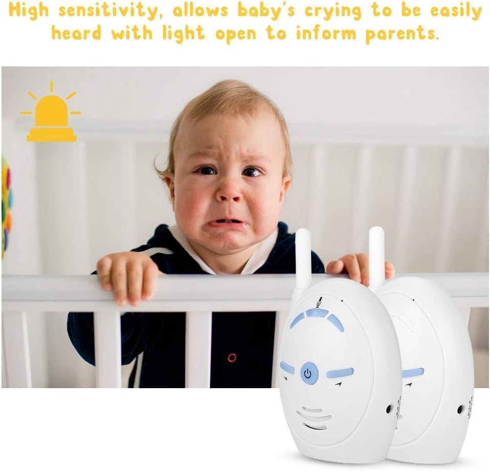 Wireless Digital Audio Baby Monitor Two-Way Talk Intercom 250m Range