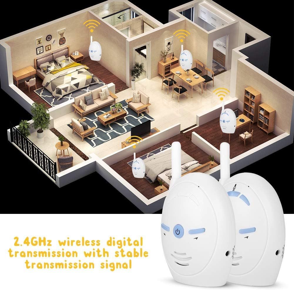 Wireless Digital Audio Baby Monitor Two-Way Talk Intercom 250m Range