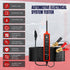 Test Light Automotive Power Circuit Probe Tester with 4M Test Lead 6-24V DC LED Light Tester Fuse Tester 6V 12V 24V Wire Circuit