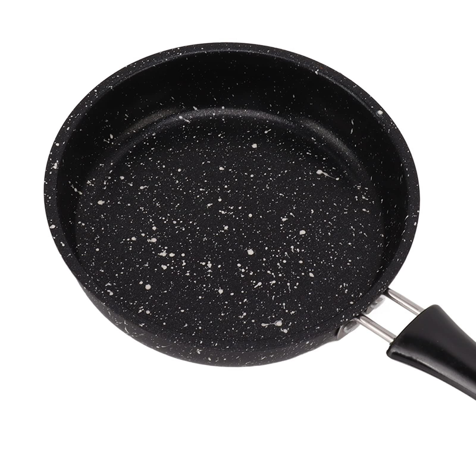 Stainless Steel & ABS Frying Pan, Nonstick Fry Pan, Bacon Steak Onion Skillet, Healthy Stainless Steel & ABS Cookware (12cm)
